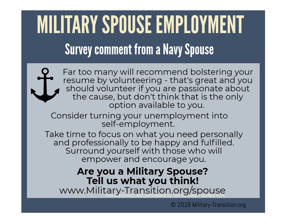 navy wife employment